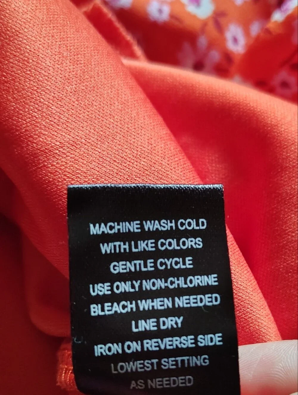 Trixxi Bright Orange Floral Sundress